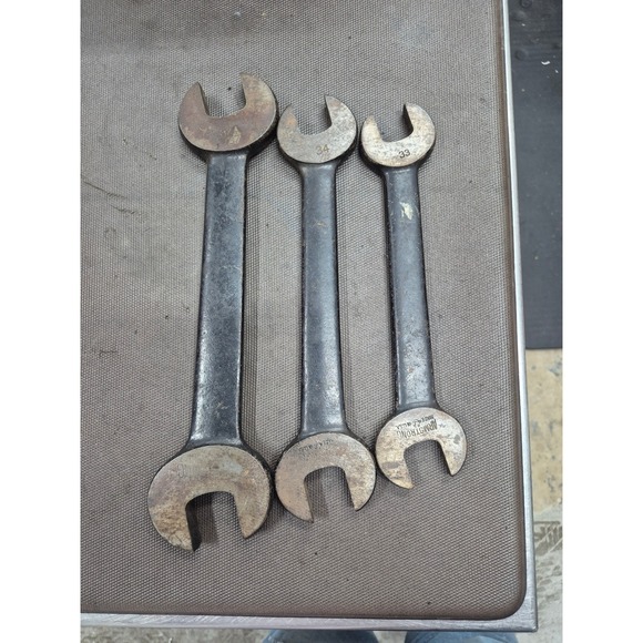 Vintage Armstrong USA Open End Wrench Set 33 34 37-A 787 Vintage Auto Tools - Picture 1 of 3